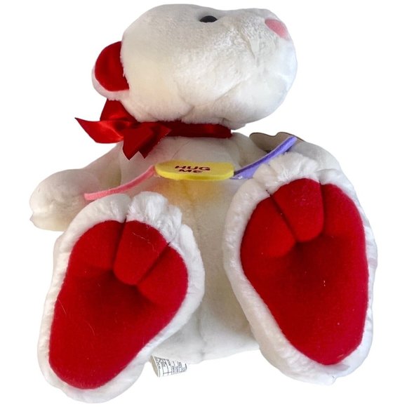 Hallmark Hug Me Teddy Bear Plush Candy Conversation Hearts Stuffed Animal Toy 9" - Picture 9 of 11